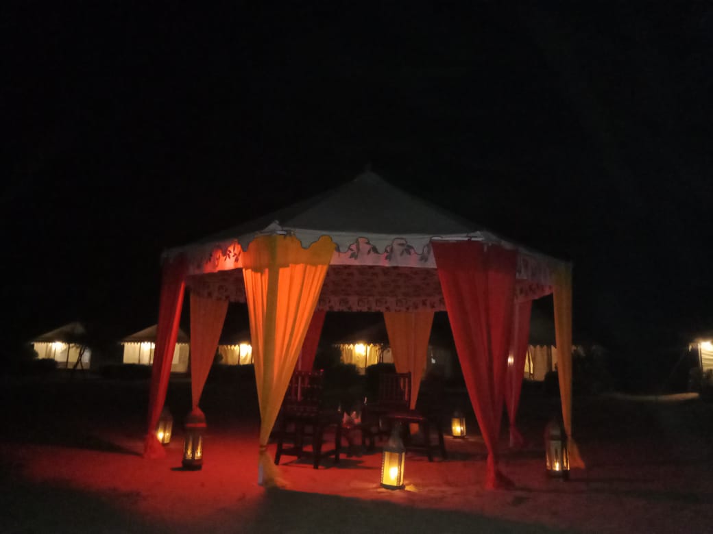 Dinner table for guests