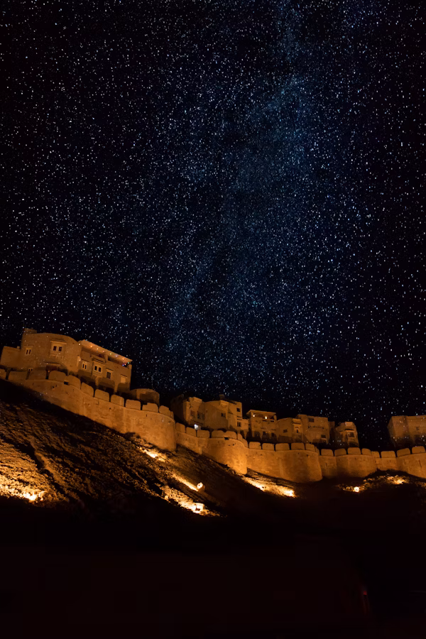 Desert night sky